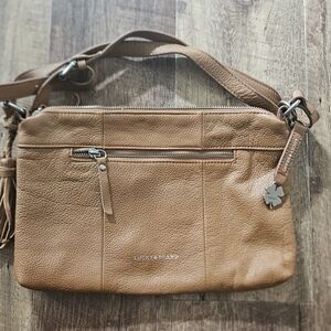 Lucky Brand Tan Leather Crossbody Bag